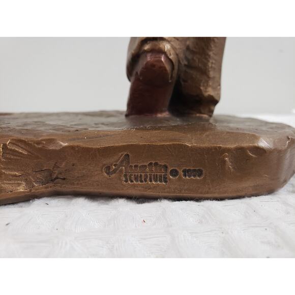 (J5) Austin Productions Alice Heath “Mommy & Me” Multi Bronze Finish Signed ‘93 - Picture 4 of 8